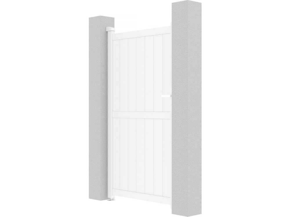 Tuinpoort tuindeur aluminium "Lola" - 101,2 x 180,9 cm - Wit