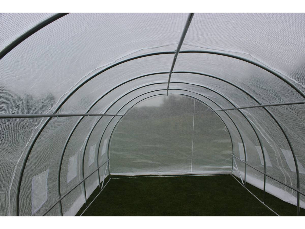 Tuintunnelkas met "Mimosa" deur - 180 g / m² - 18 m² - 6 x 3 x 2 m