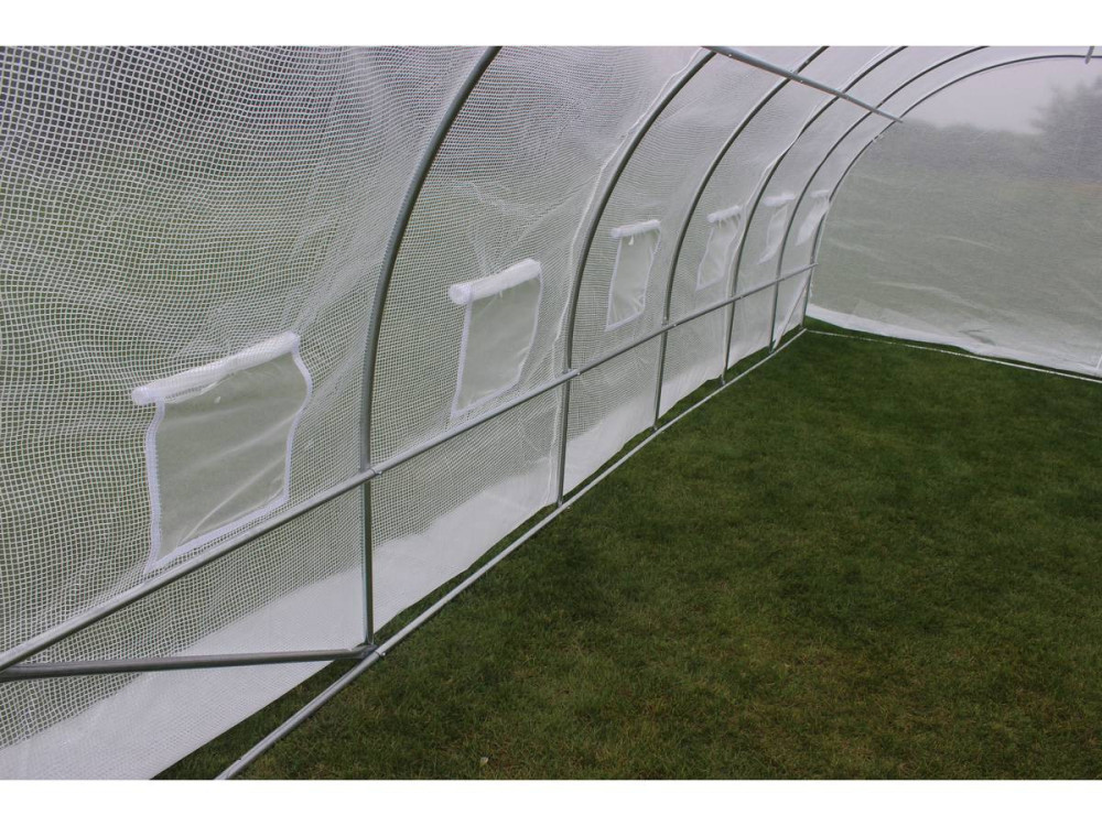Tuintunnelkas met "Mimosa" deur - 180 g / m² - 18 m² - 6 x 3 x 2 m