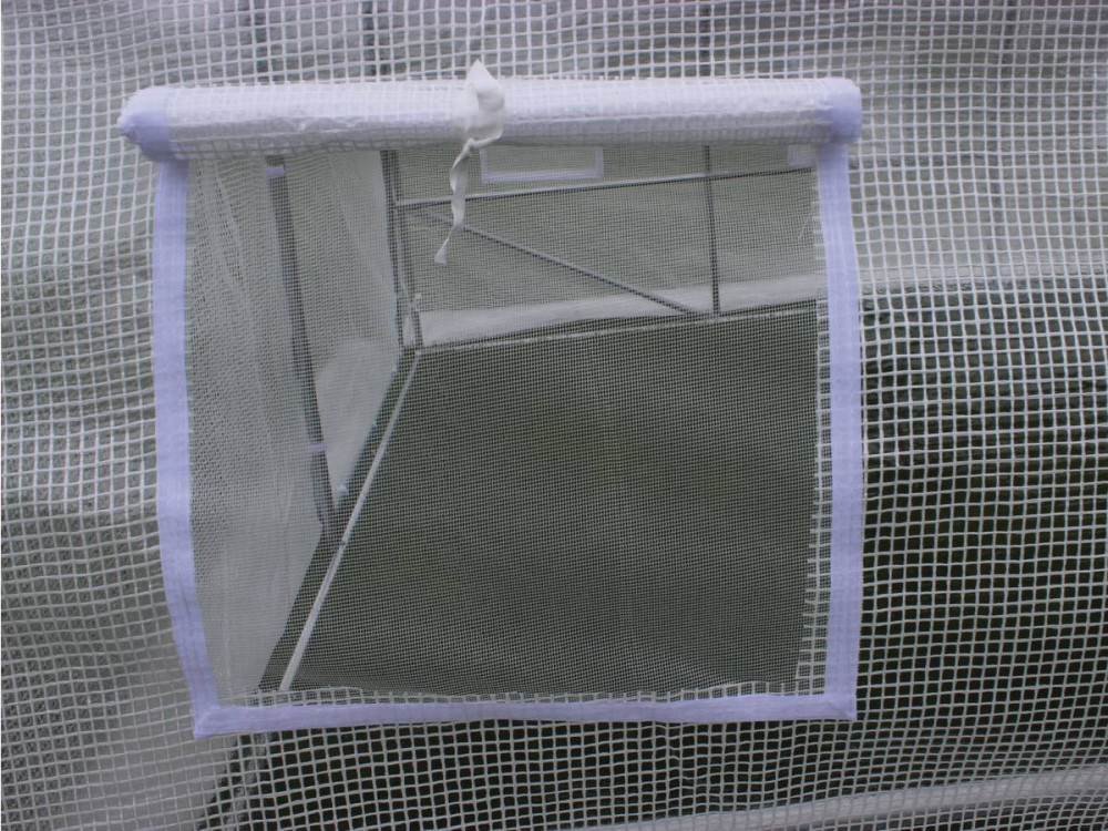 Tuintunnelkas met "Mimosa" deur - 180 g / m² - 18 m² - 6 x 3 x 2 m