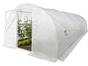 "Mimosa" Tunnelkas met deur - 18 m² - 180 g - Wit