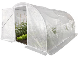 "Mimosa" Tunnelkas met deur - 12 m² - 180 g - Wit