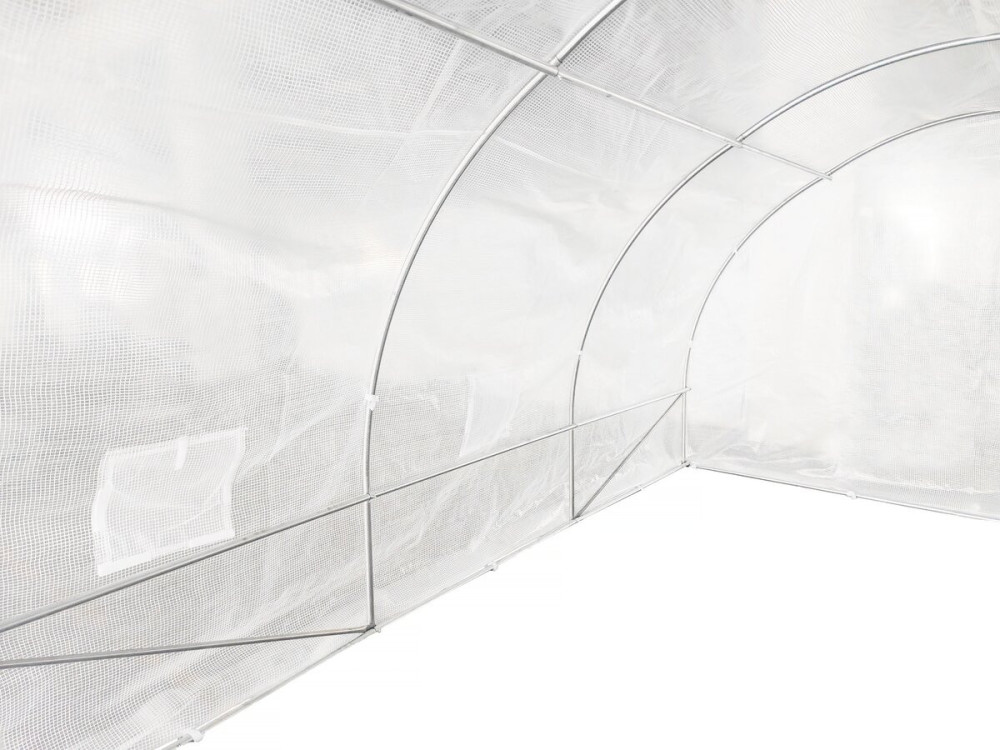 "Mimosa" Tunnelkas met deur - 12 m² - 180 g - Wit