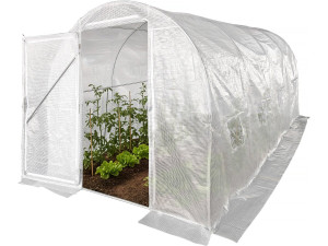 "Mimosa" Tunnelkas met deur - 9 m² - 180 g - Wit
