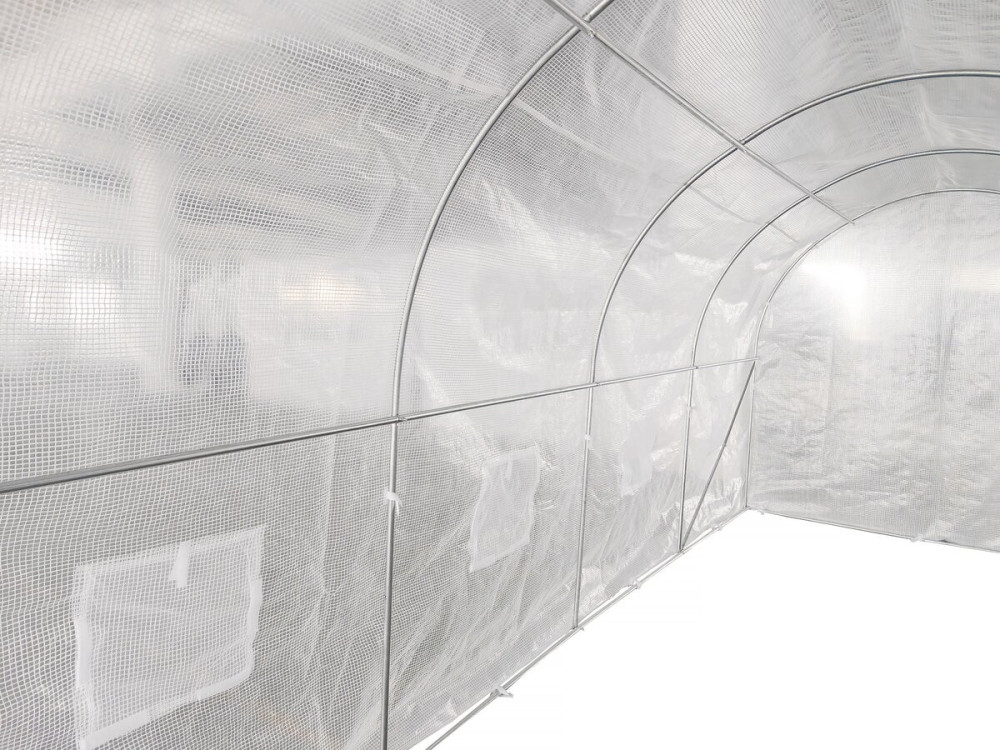 "Mimosa" Tunnelkas met deur - 9 m² - 180 g - Wit