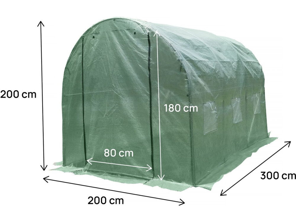 "Lys" Tuintunnelkashoes - 6 m² - 130 g - Groen