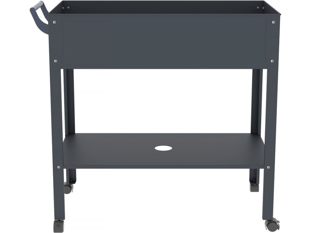 Tuintafel oppottafel "Hibiscus" - 82 x 43 x 83 cm - Antraciet