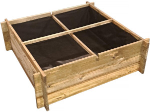 Houten moestuin "Aroma" - 100 x 100 x 30 cm