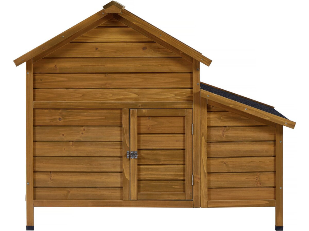 Kippenhok hout met nestkast "Cocotte" - Bruin - kastanjebruin