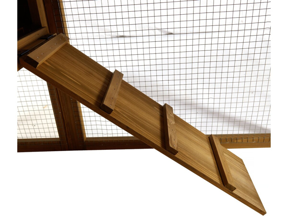 Kippenhok hout met nestkast "Clochette" - Bruin - kastanjebruin