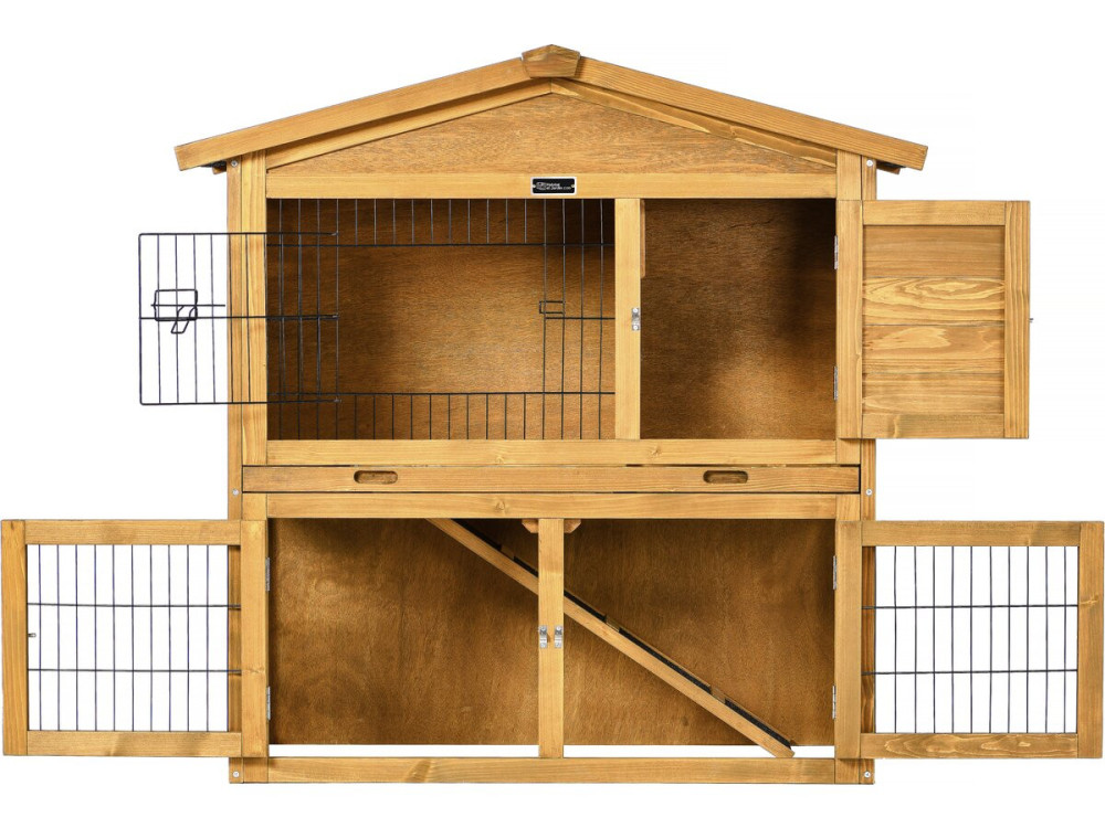 Houten hok "Noisette" - 102 x 55 x 100 cm - Bruin