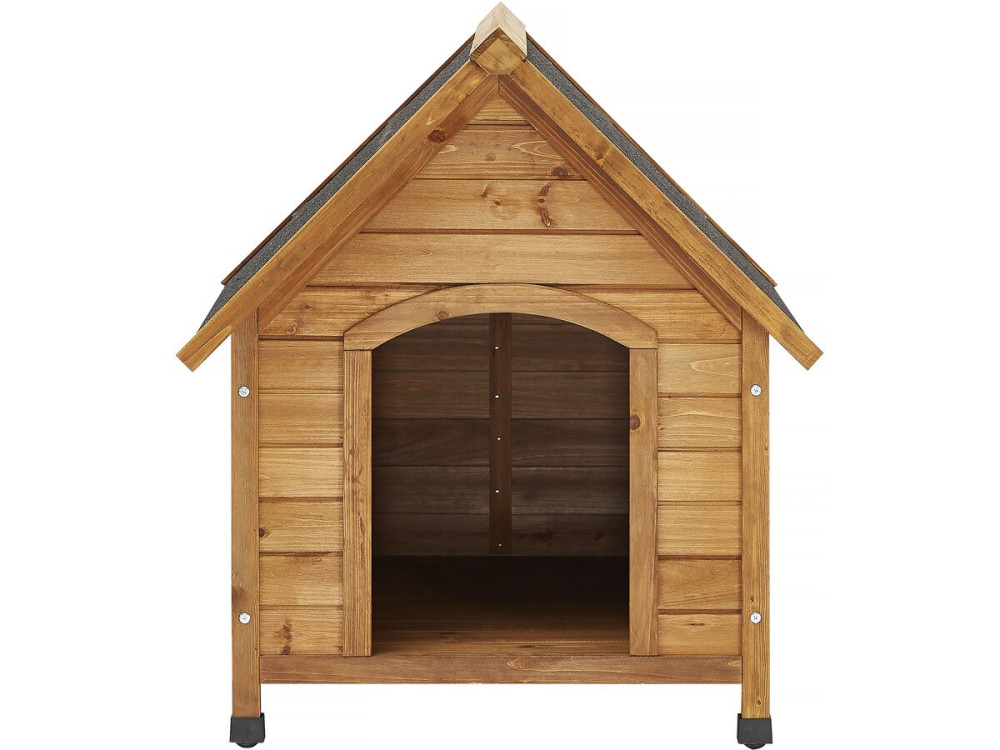 Honden huisje hout "Doggy" - 77 x 82 x 88 cm - Beige - lichtbruin