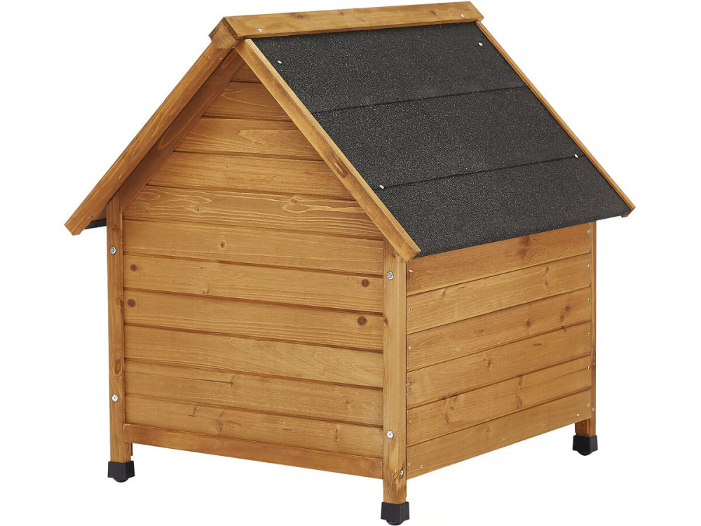 Honden huisje hout "Doggy" - 77 x 82 x 88 cm - Beige - lichtbruin
