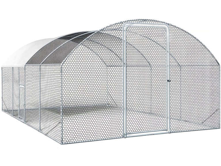 15 m² koepel kippenren "Cocorico" - 5 x 3 m - gegalvaniseerd staal