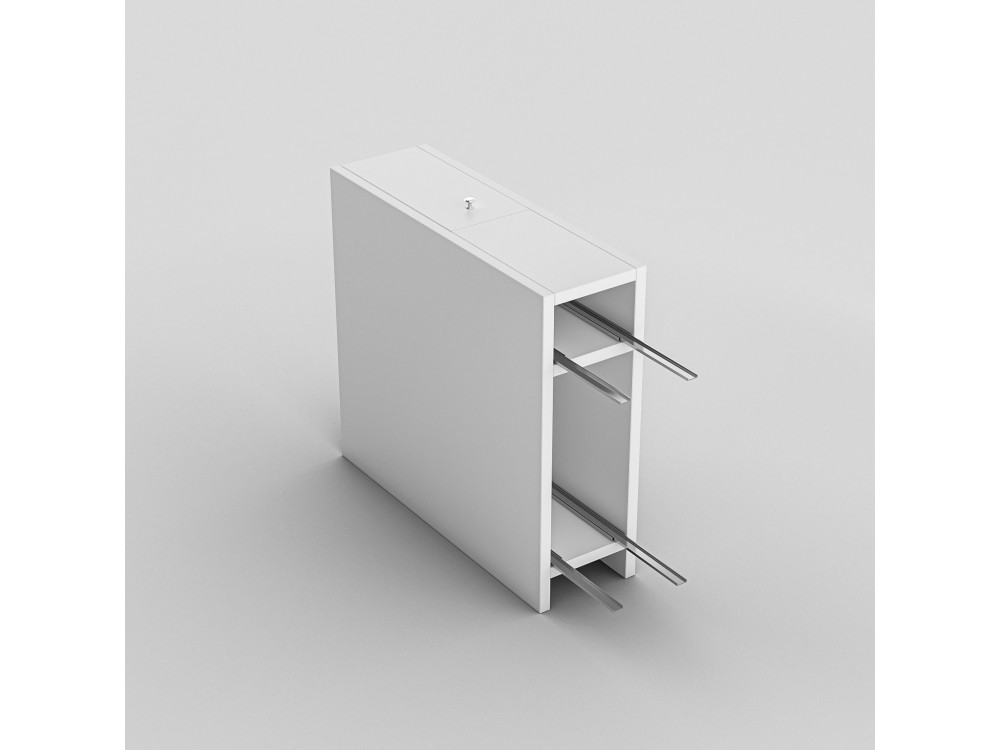 Houten badkamermeubel "Calencia" - 60 x 19 x 55 cm - Wit