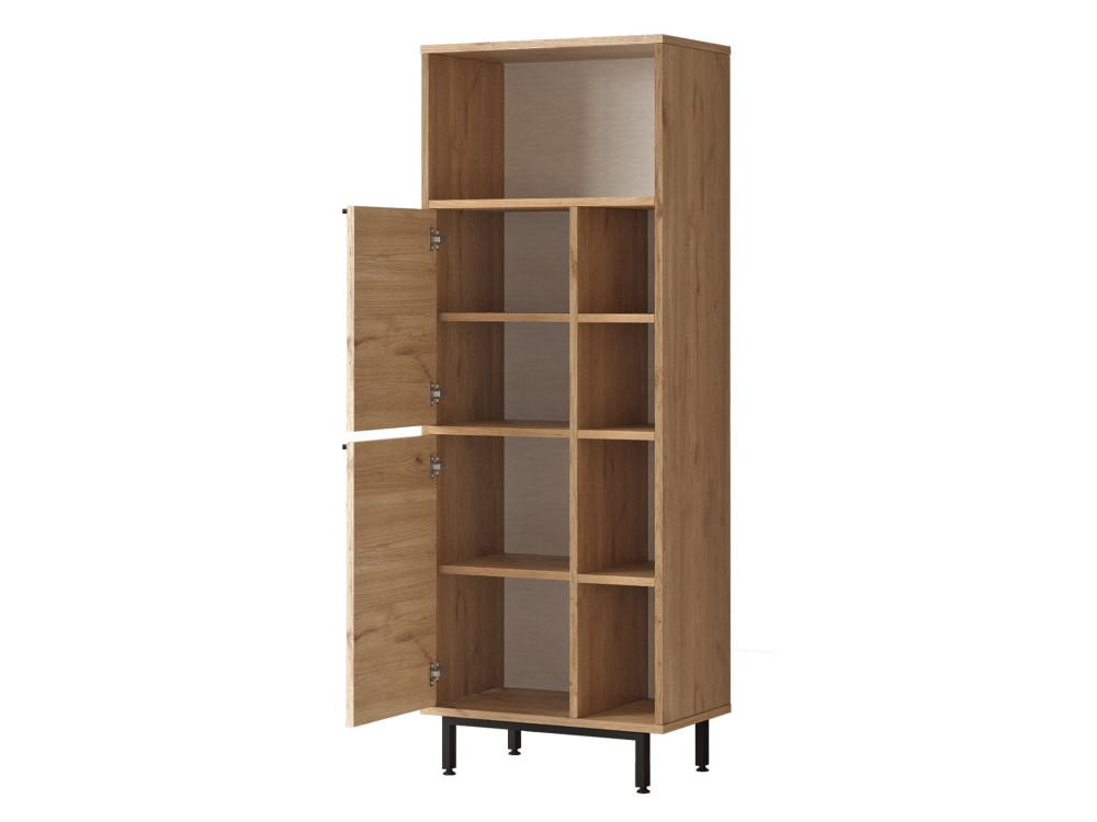 Houten badkamermeubel "ON10C" - 60 x 46 x 161 cm - Bruin