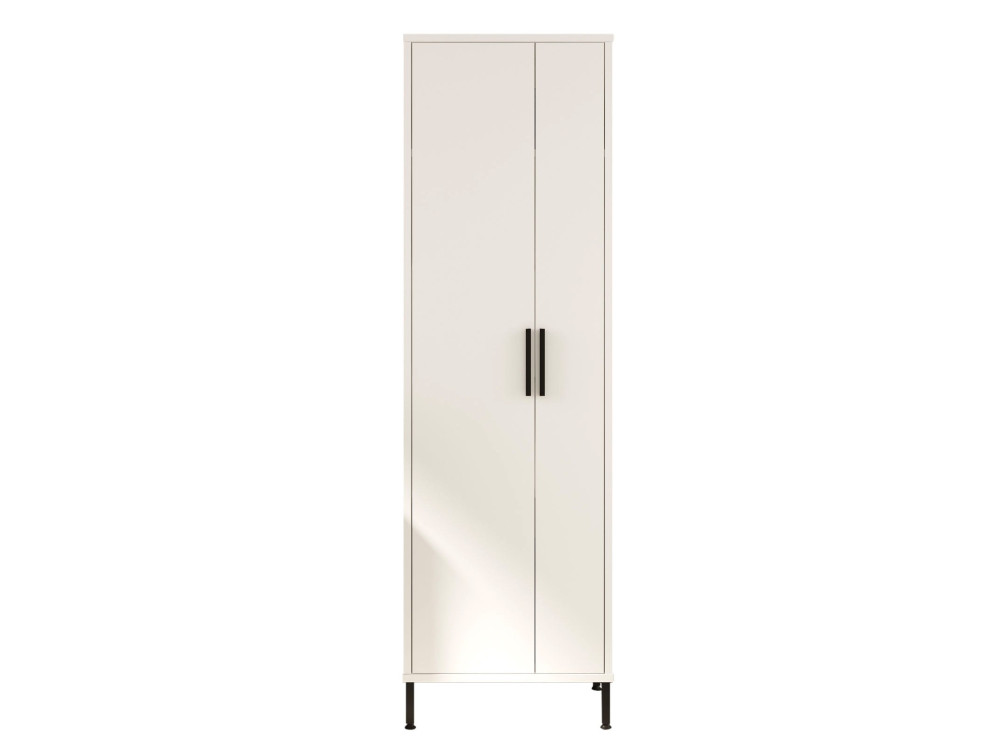 Multifunctionele houten kledingkast "Jienna" - 50 x 36 x 165 cm - Wit