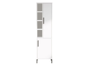 Multifunctionele houten kledingkast "Vile" - 45 x 35 x 174 cm - Wit