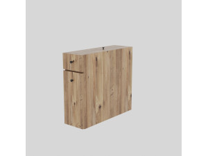 Houten badmeubel "Calencia" - 20 x 60 x 55 cm - Bruin