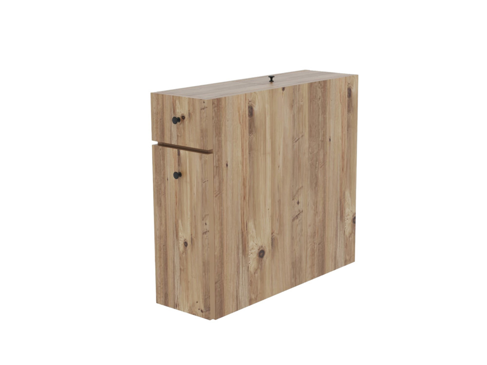 Houten badmeubel "Calencia" - 20 x 60 x 55 cm - Bruin