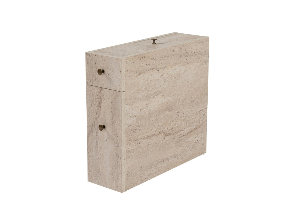 Houten badmeubel "Calencia" - 20 x 60 x 55 cm - Beige