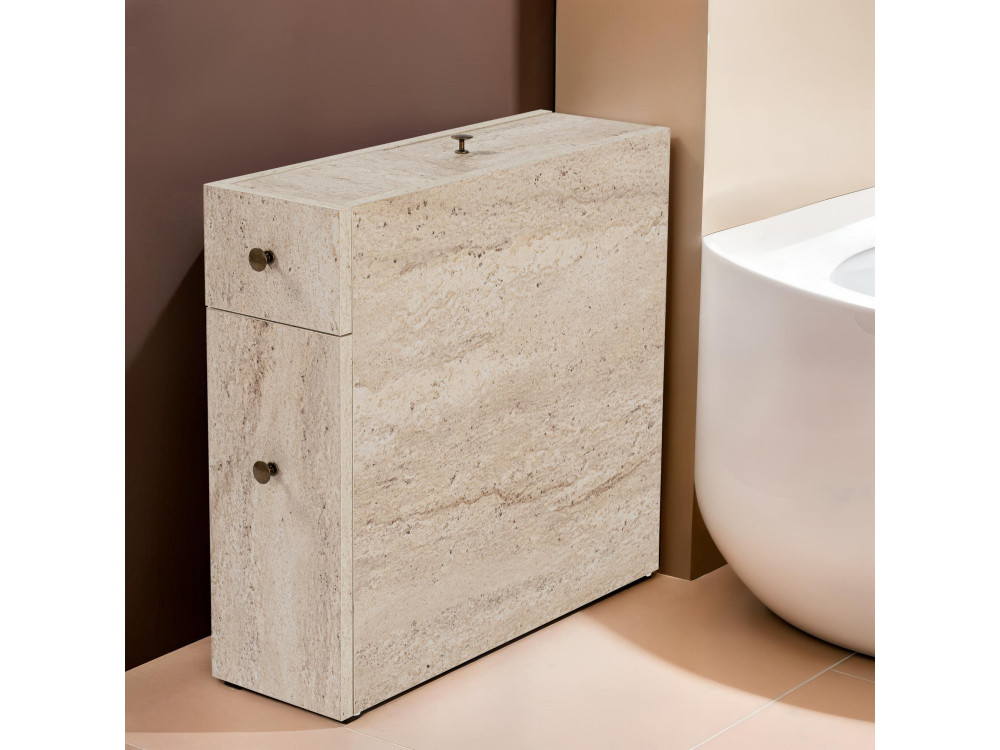 Houten badmeubel "Calencia" - 20 x 60 x 55 cm - Beige