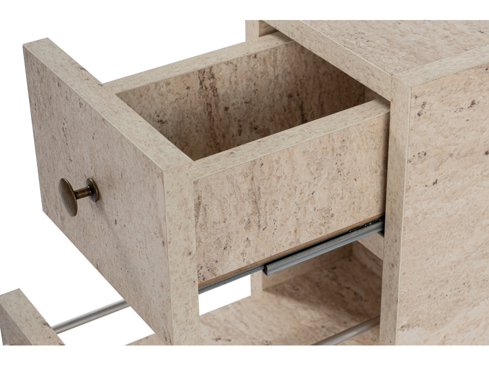 Houten badmeubel "Calencia" - 20 x 60 x 55 cm - Beige