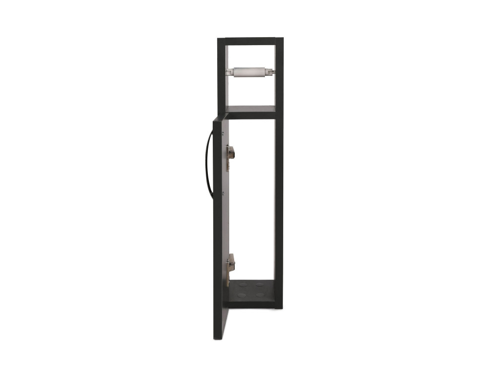 Houten toiletrolhouder "Star" - 15 x 12 x 65 cm - Antracietgrijs