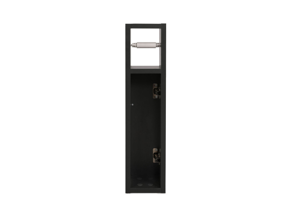 Houten toiletrolhouder "Star" - 15 x 12 x 65 cm - Antracietgrijs