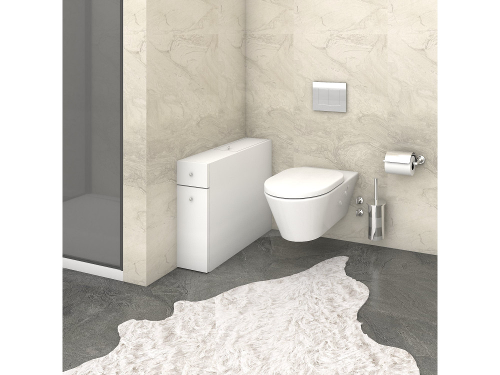 Houten "Smart" badkamermeubel - 20 x 60 x 55 cm - Wit