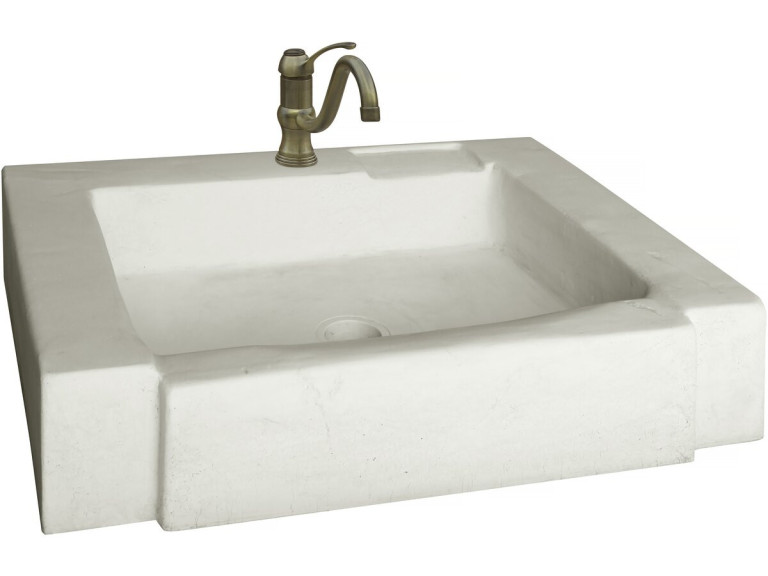 Spoelbak "Modena" - gereconstitueerde steen - 74 x 57 x 15,5 cm