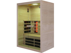 Venus Vital" infrarood saunacabine - 2 zits - 128,6 x 907 x 190 cm - Hout