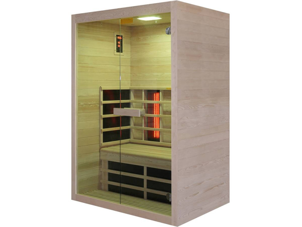 Venus Vital" infrarood saunacabine - 2 zits - 128,6 x 907 x 190 cm - Hout