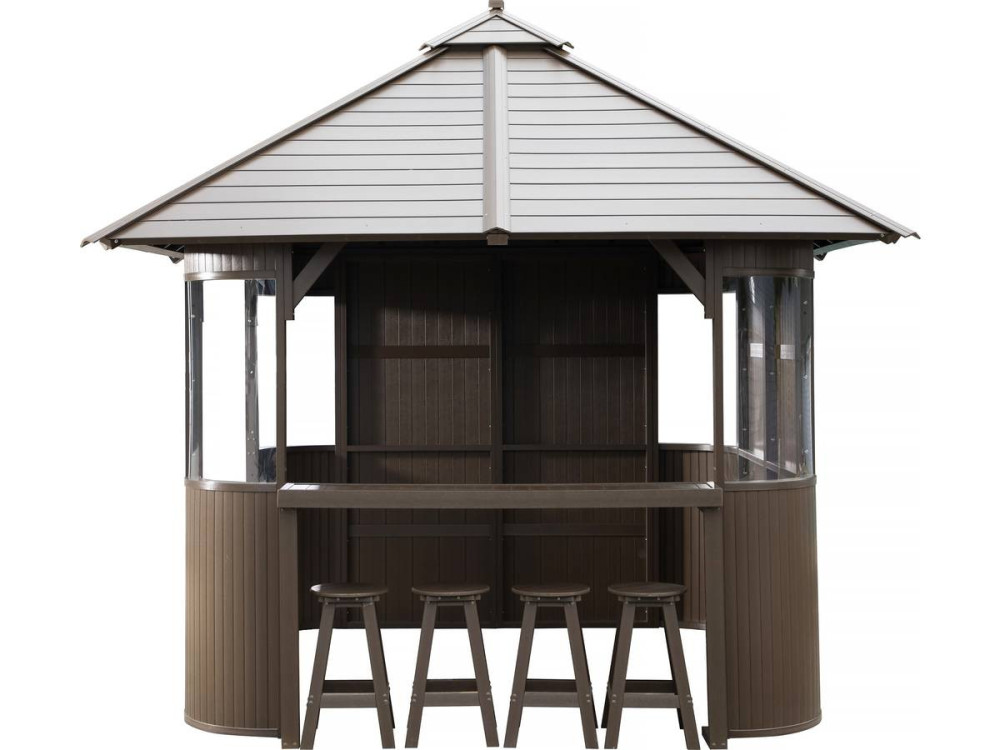 Jacuzzi spa overkapping huisje "Bali" - 330 x 330 x 323 cm