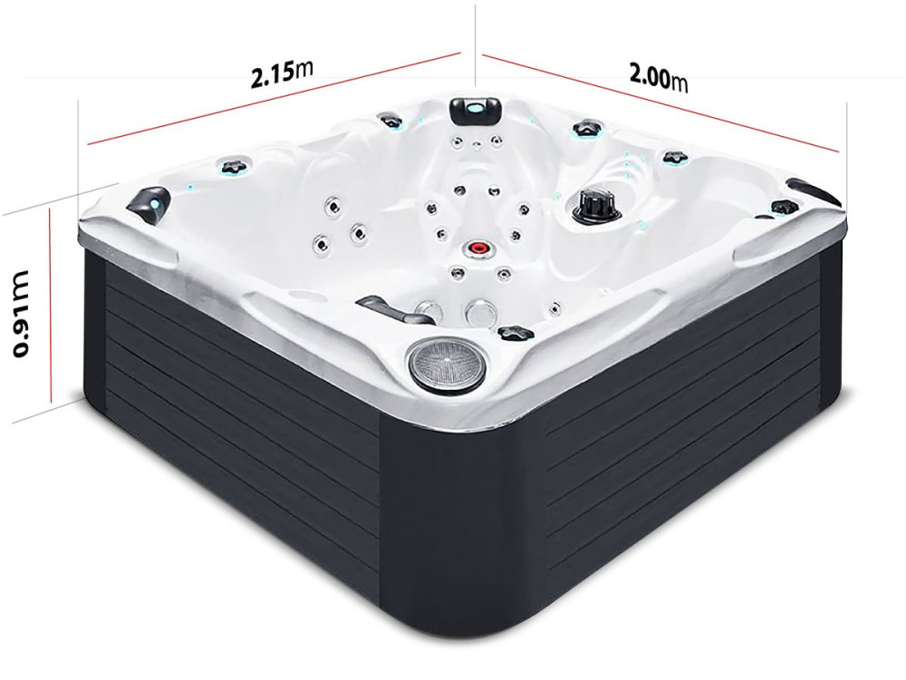 Spa " Pleasure " - 4 plaatsen + 1 ligplaats - 2.15 x 2.00 x 0.91 m