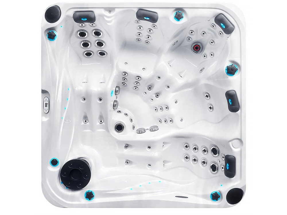Spa "Devotion" - 3 semi-ligplaatsen + 2 ligplaatsen - 2.13 x 2.13 x 0.91 m
