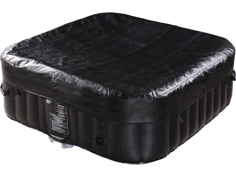 Opblaasbare jacuzzi spa pvc NICE - 6 zits - Grijs / Zwart