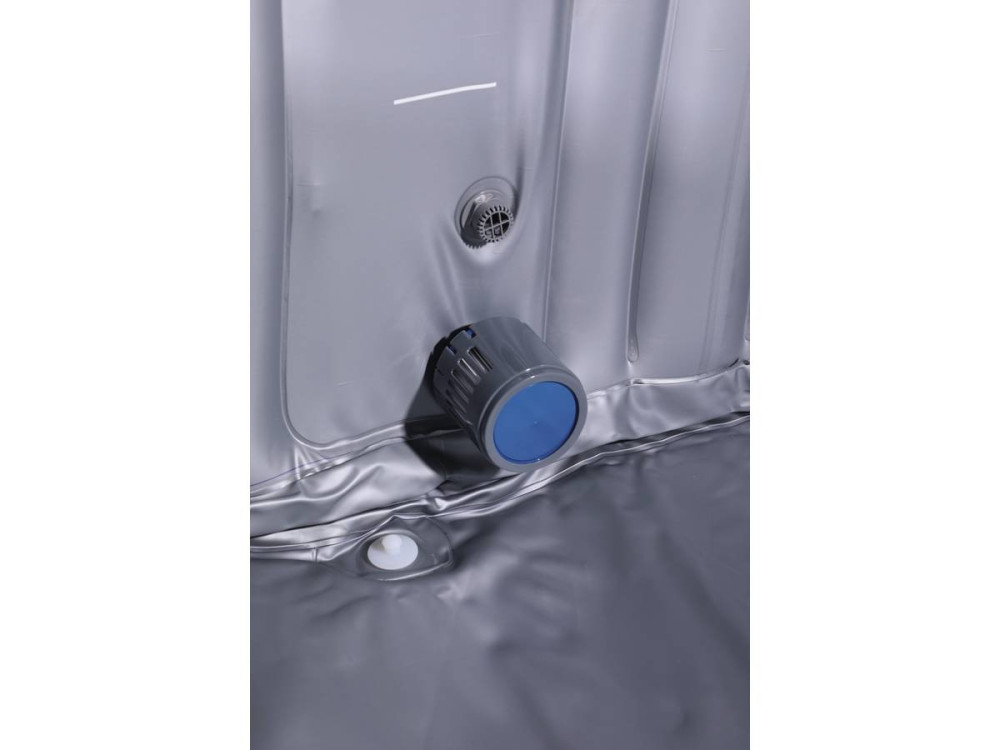 Opblaasbare jacuzzi spa pvc NICE - 6 zits - Grijs / Zwart
