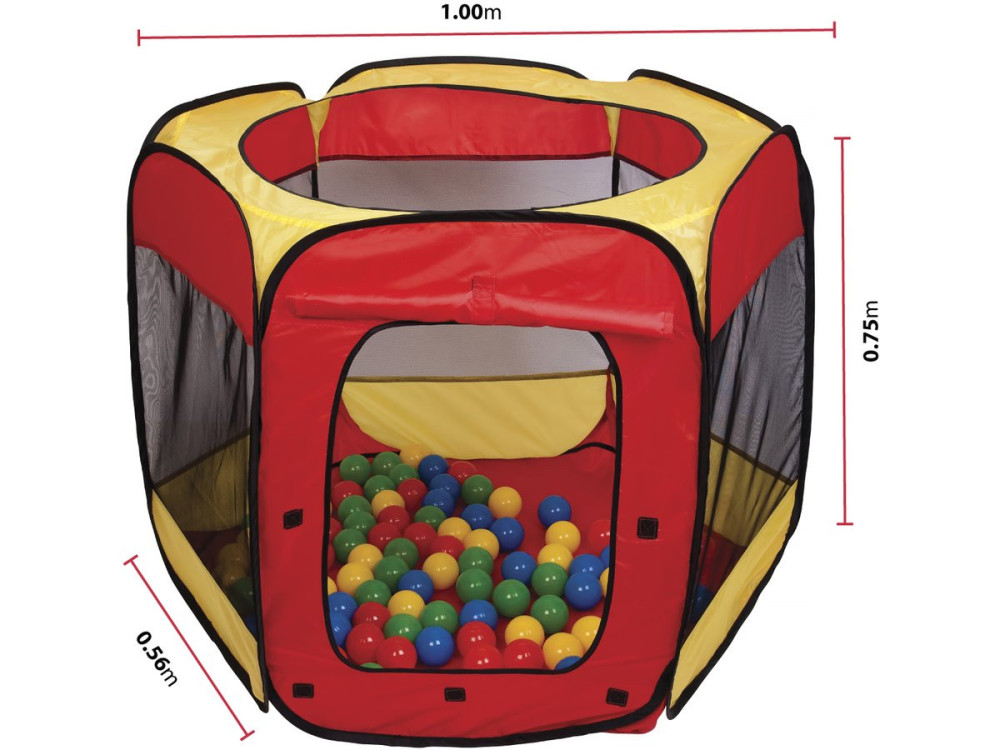 Ballenbak tent met 100 ballen
