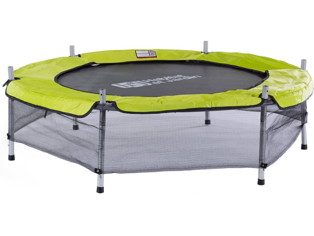 Trampoline buiten outdoor mini-trampoline "Mini Yoopi" - Ø 140 cm - Groen