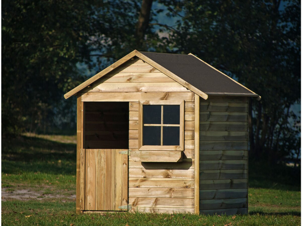 Speelhuisje buitenspeelgoed "Coccinelle" - 126 x 112 x 158 cm - Hout