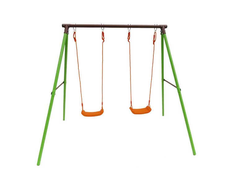 Tuinschommel metaal tuin schommel "Polo" - 1.95 m - 2 speeltoestellen