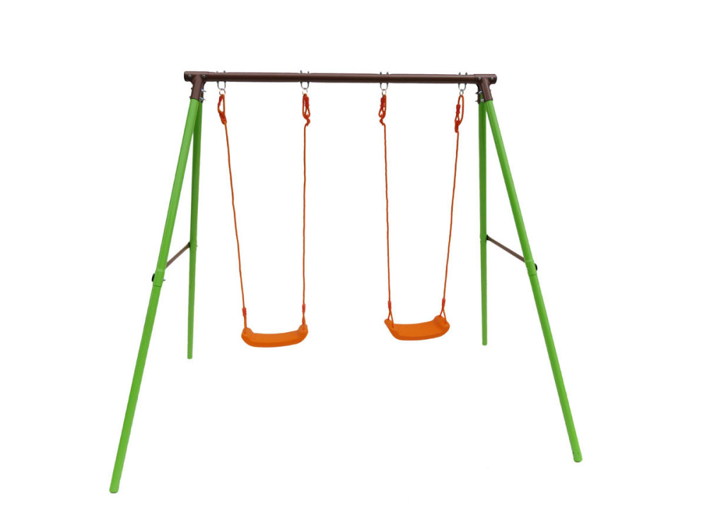 Tuinschommel metaal tuin schommel "Polo" - 1.95 m - 2 speeltoestellen