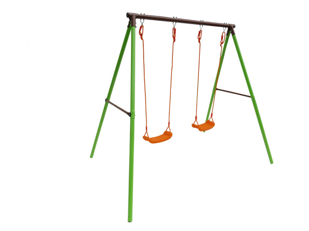 Tuinschommel metaal tuin schommel "Polo" - 1.95 m - 2 speeltoestellen