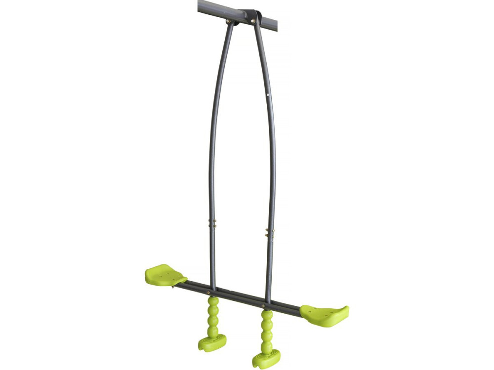 Metalen speelplaatsschommel "Basile" - 4 toestellen - Groen