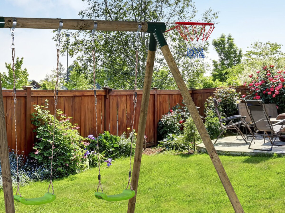 Universele basketbalring voor houten frame