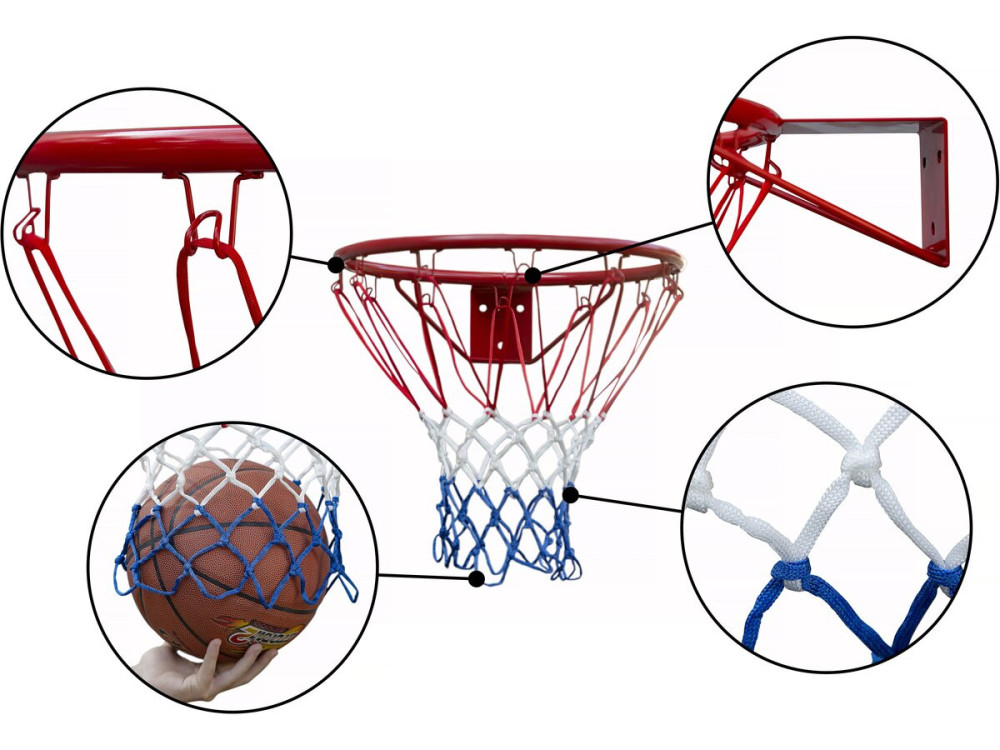Universele basketbalring voor houten frame