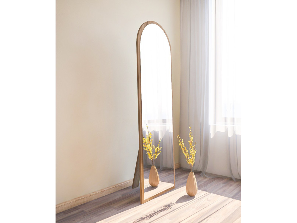 Houten spiegel "Emma" - 50 x 160 cm - Bruin