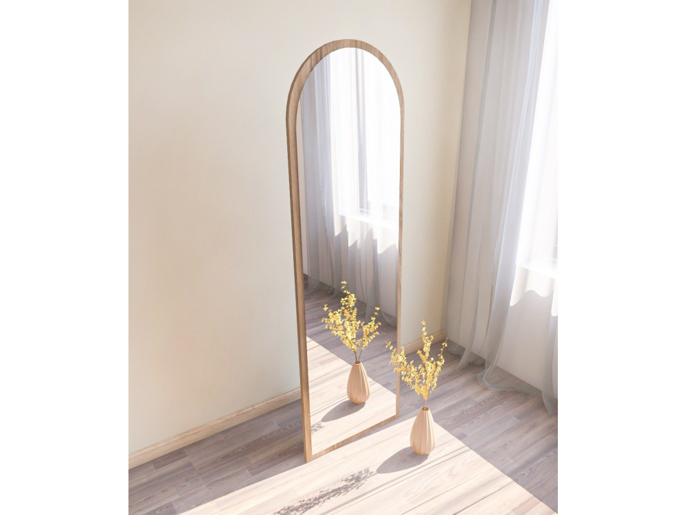 Houten spiegel "Emma" - 50 x 160 cm - Bruin