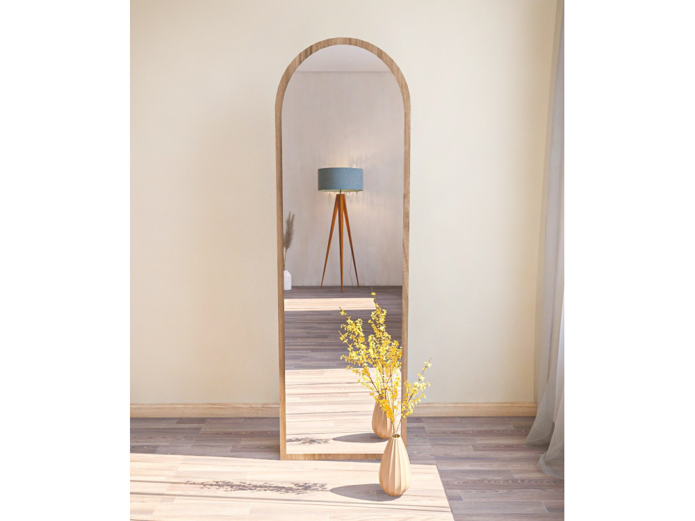 Houten spiegel "Emma" - 50 x 160 cm - Bruin